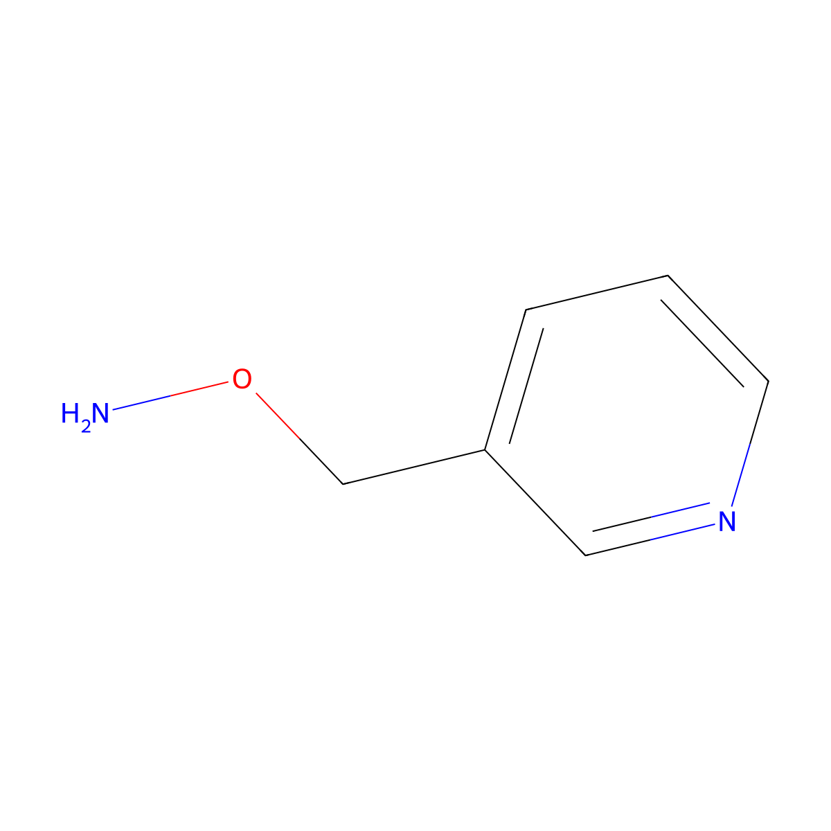 O-(pyridin-3-ylmethyl)hydroxylamine molecular structure, CAS 37832-20-5