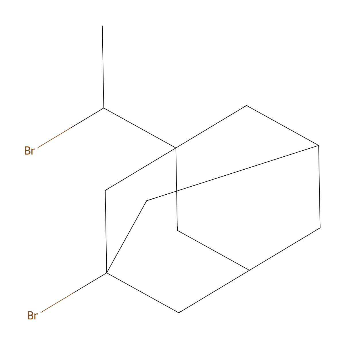 1-Bromo-3-(1-bromoethyl)adamantane molecular structure, CAS 37845-01-5