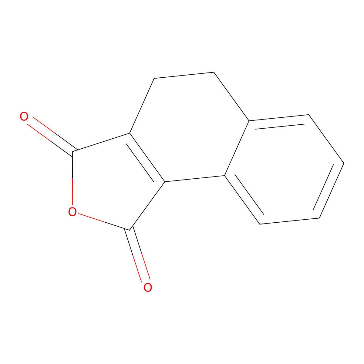 3,4-Dihydro-1,2-naphthalenedicarboxylic anhydride molecular structure, CAS 37845-14-0