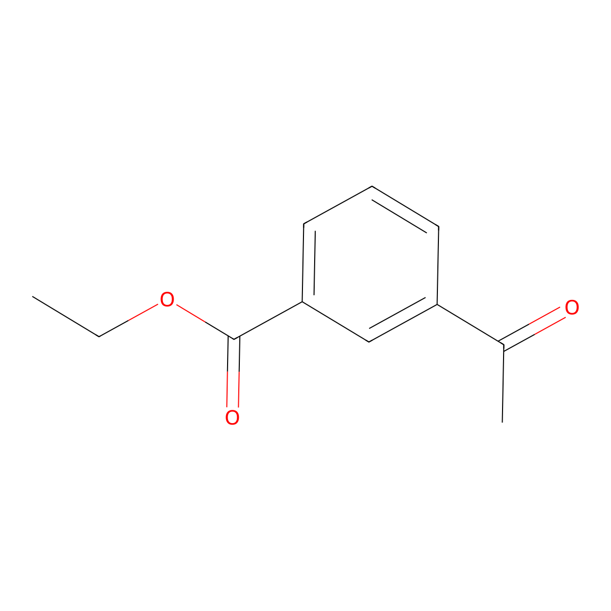 Ethyl 3-acetylbenzoate molecular structure, CAS 37847-24-8