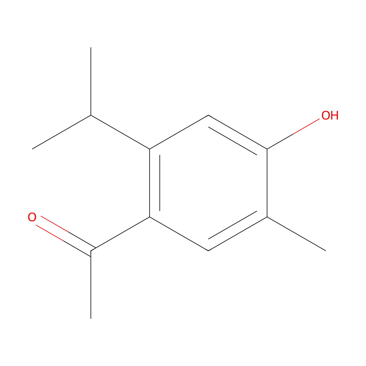1-[4-Hydroxy-5-methyl-2-(propan-2-YL)phenyl]ethan-1-one molecular structure, CAS 37847-37-3