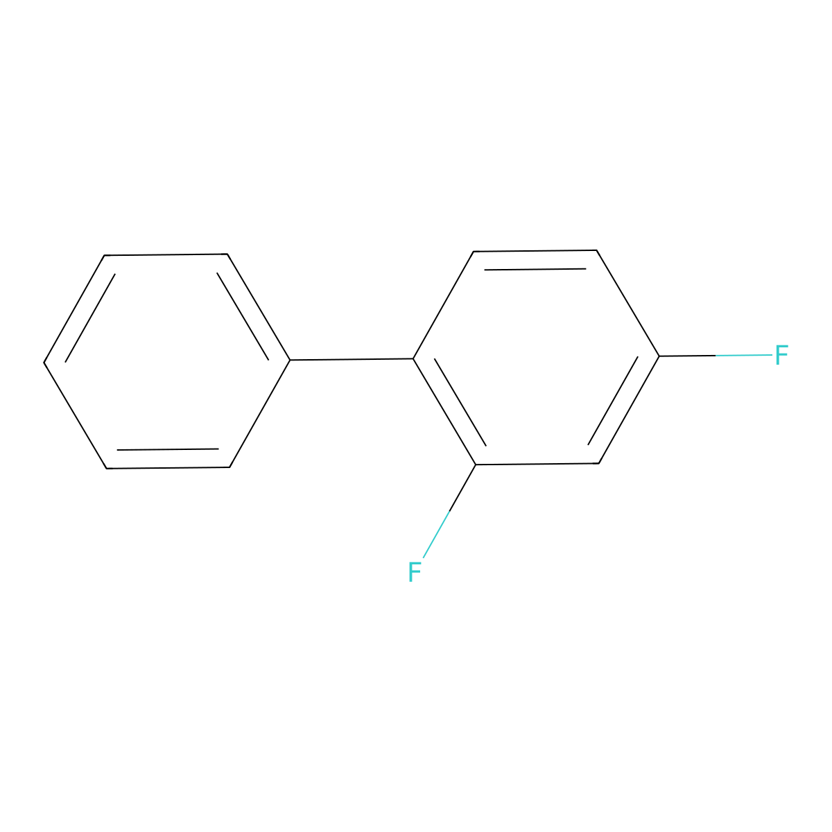 2,4-Difluoro-1,1'-biphenyl molecular structure, CAS 37847-52-2