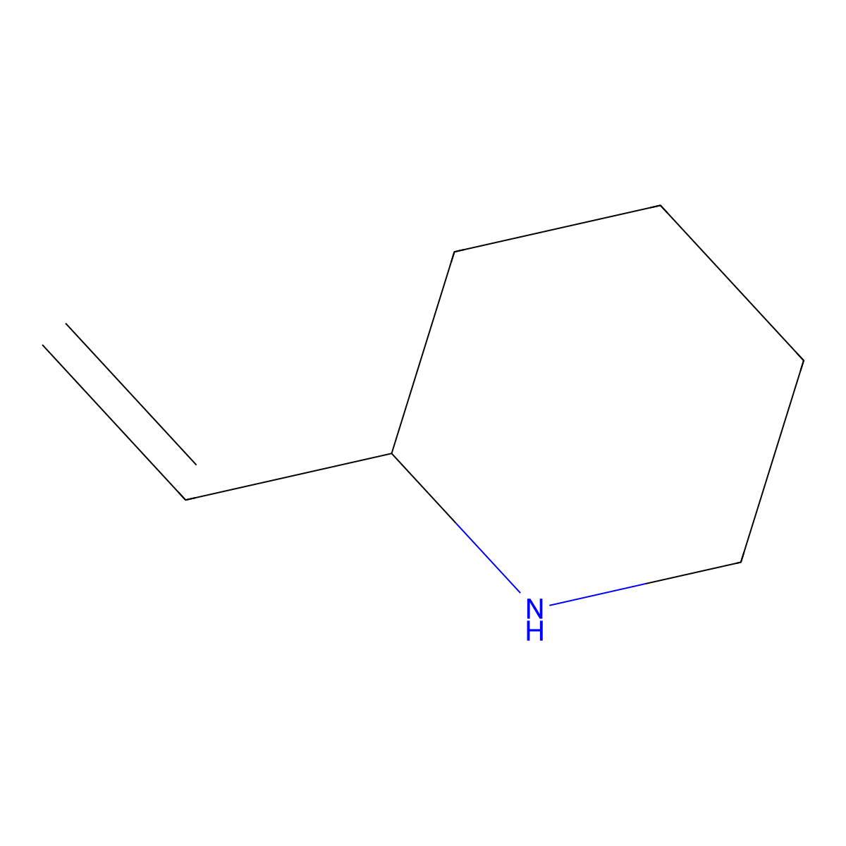 2-Ethenylpiperidine molecular structure, CAS 37848-70-7