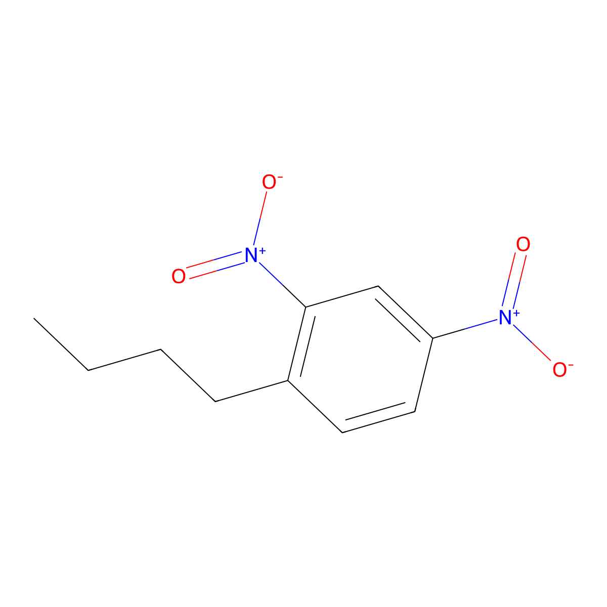 1-Butyl-2,4-dinitrobenzene molecular structure, CAS 37849-85-7