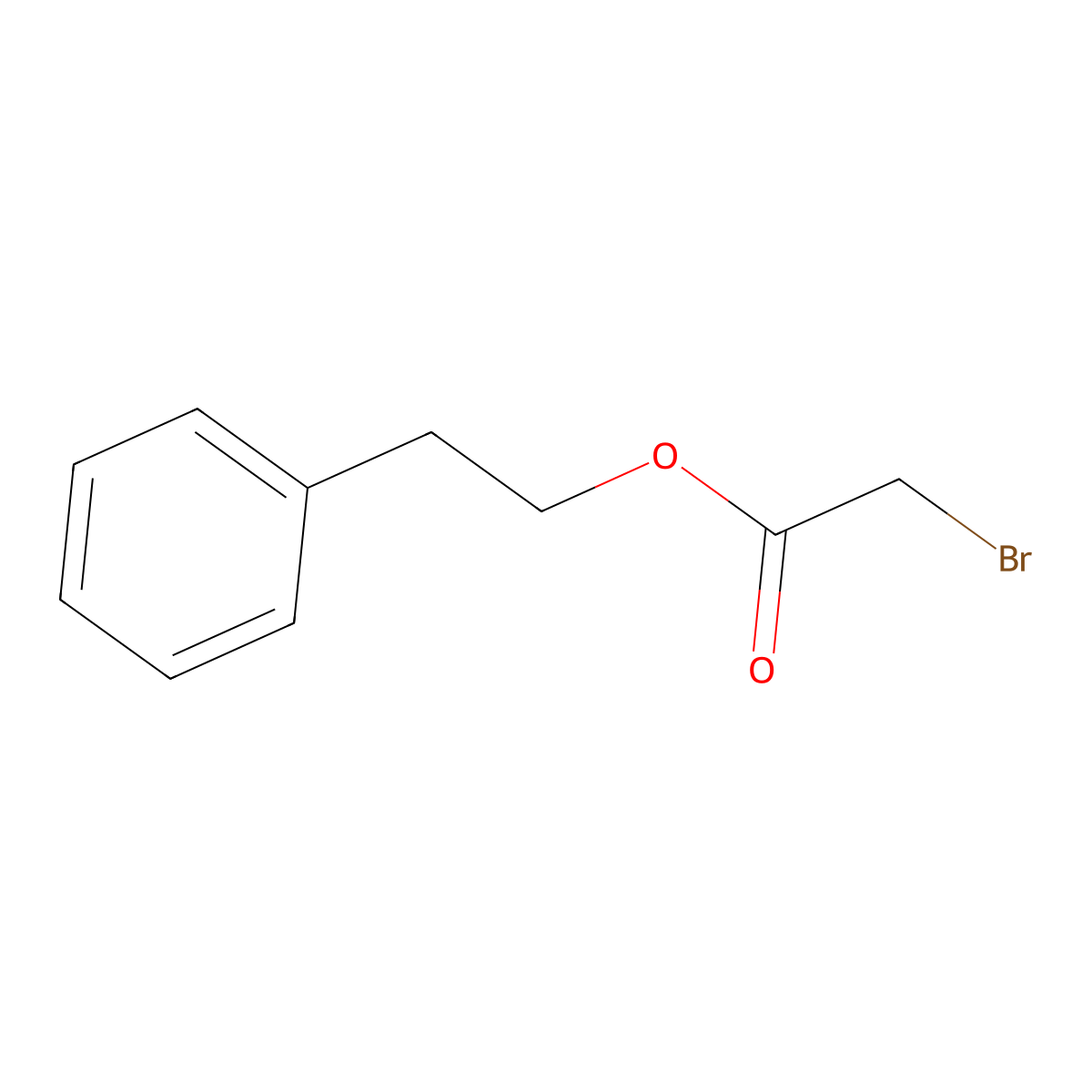 2-Phenylethyl bromoacetate molecular structure, CAS 3785-33-9
