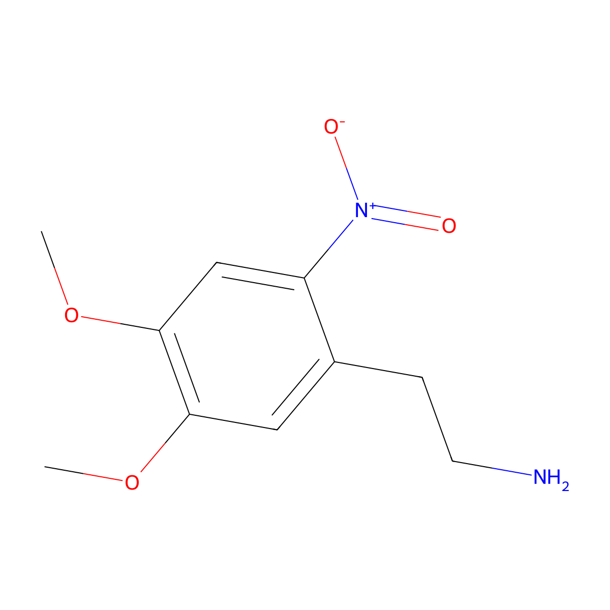 2-(4,5-Dimethoxy-2-nitrophenyl)ethanamine molecular structure, CAS 37852-39-4