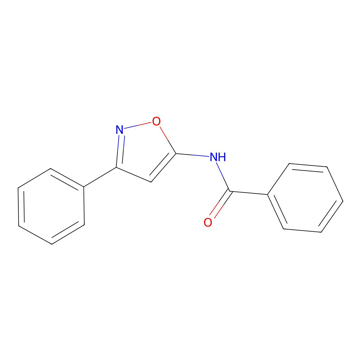 N-(3-Phenyl-1,2-oxazol-5-yl)benzamide molecular structure, CAS 37853-32-0