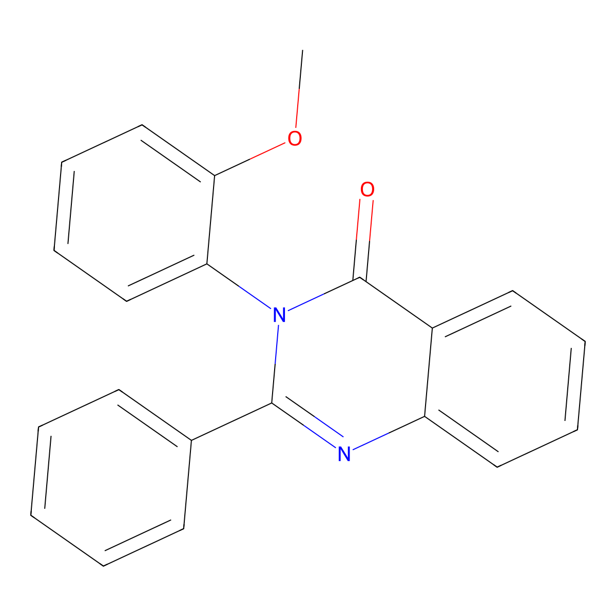 3-(2-Methoxyphenyl)-2-phenyl-4(3H)-quinazolinone molecular structure, CAS 37856-18-1