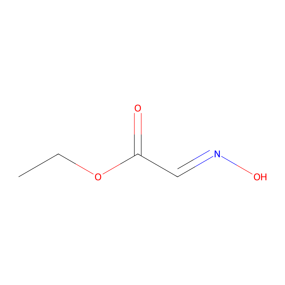 Ethyl 2-(hydroxyimino)acetate molecular structure, CAS 37858-07-4