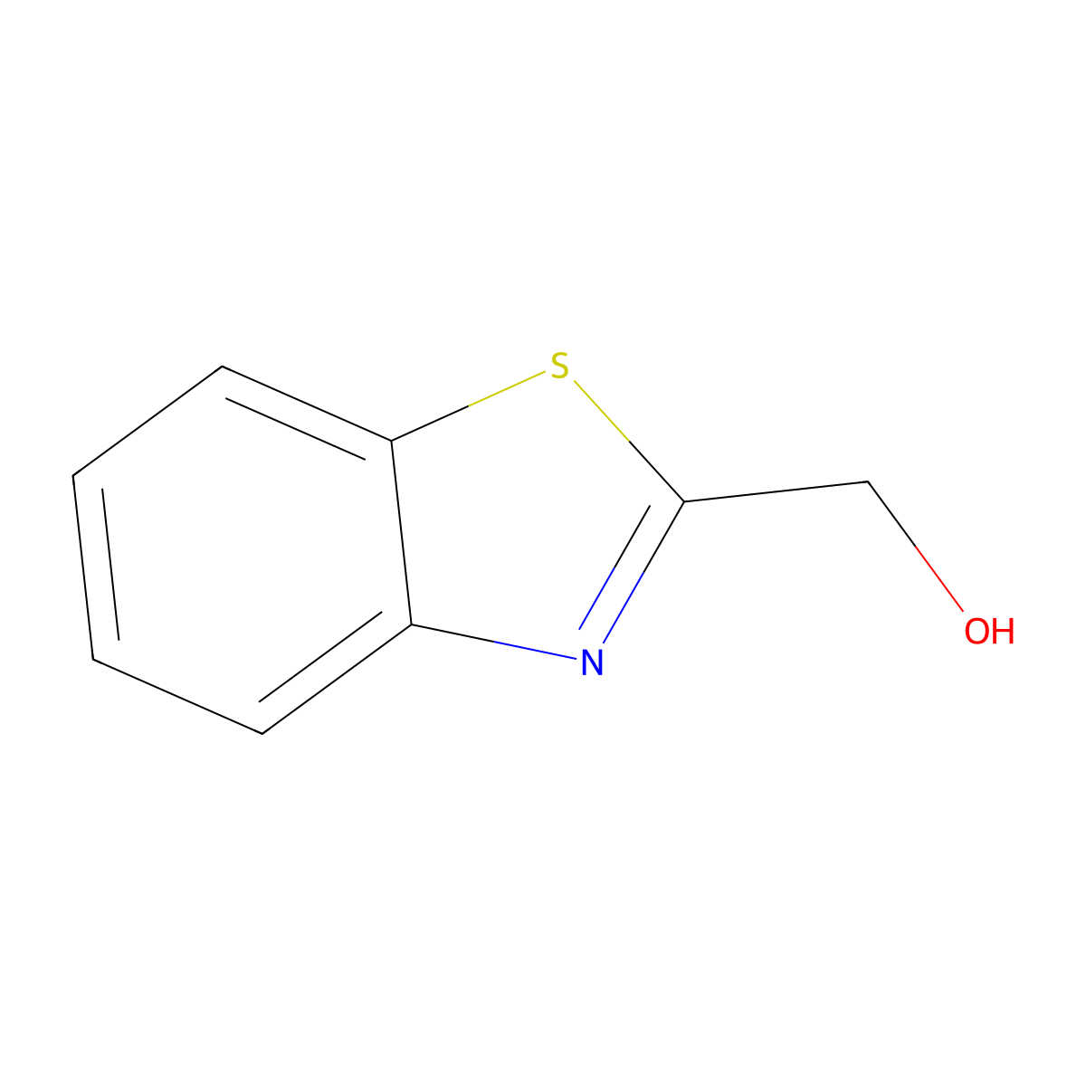 (1,3-Benzothiazol-2-yl)methanol molecular structure, CAS 37859-42-0