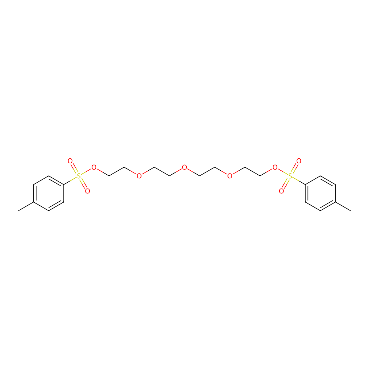 Tetraethylene glycol ditosylate molecular structure, CAS 37860-51-8