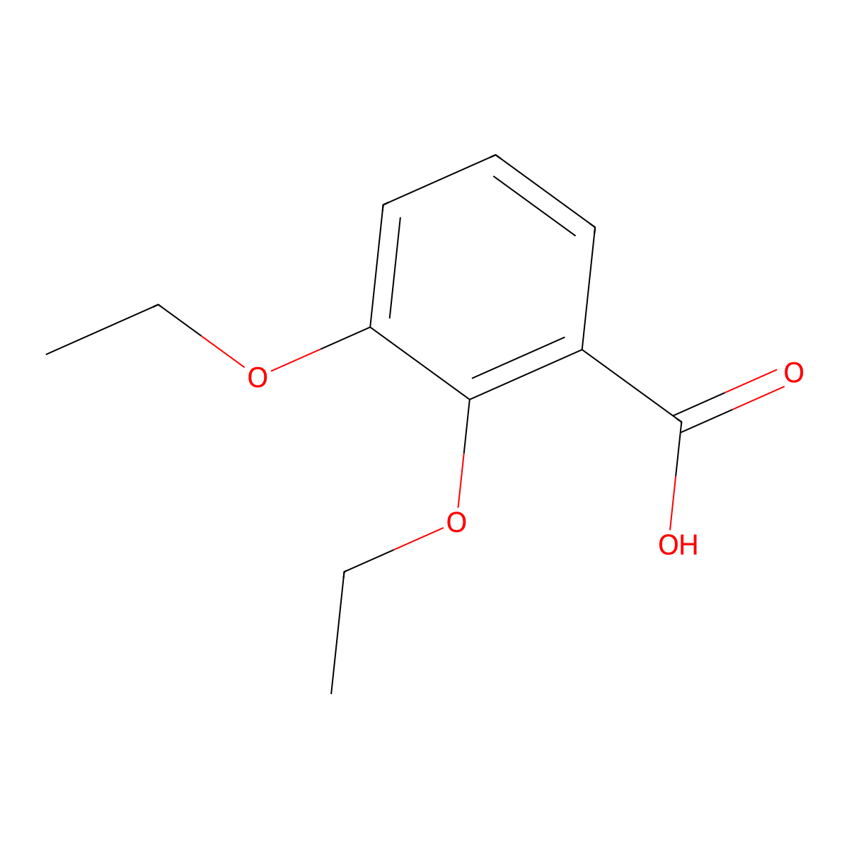 2,3-Diethoxybenzoic acid molecular structure, CAS 37860-70-1