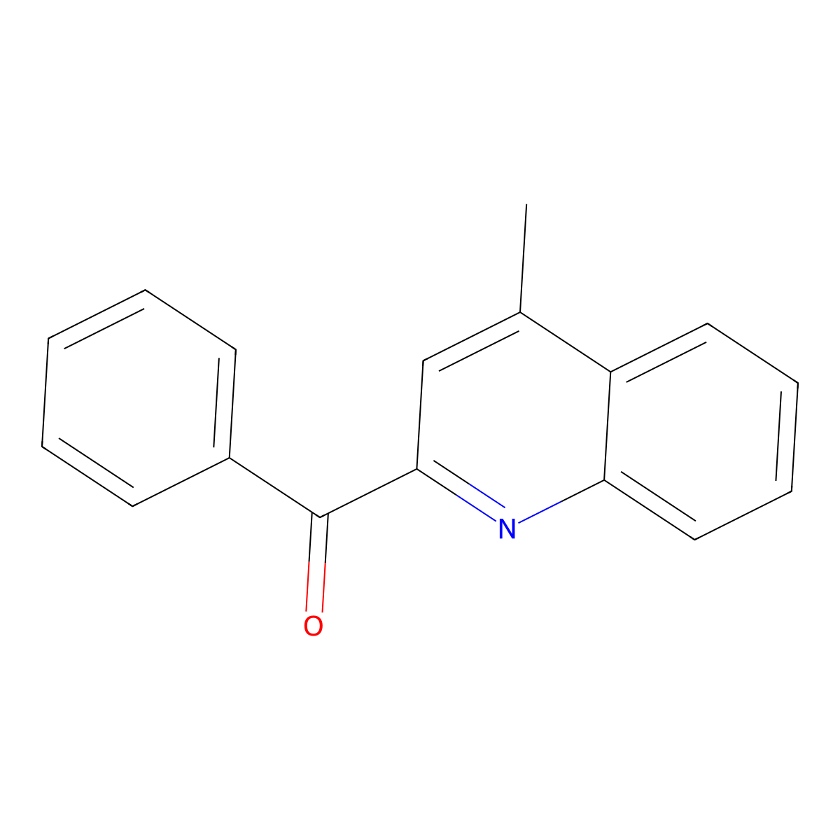 (4-Methyl-2-quinolinyl)(phenyl)methanone molecular structure, CAS 37864-30-5
