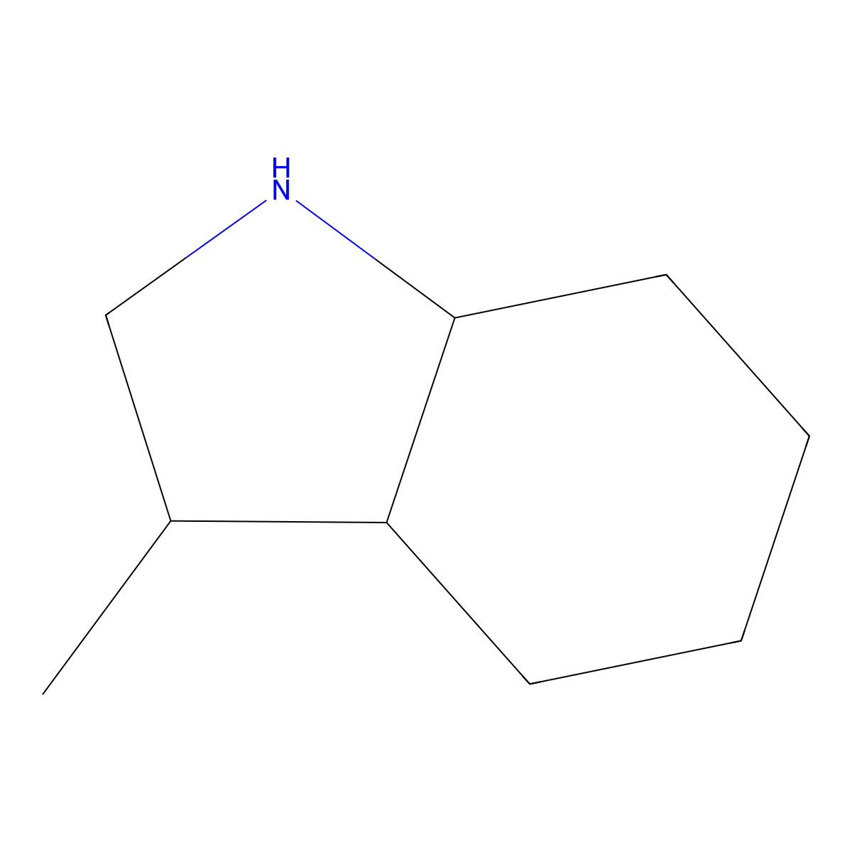 3-methyl-octahydro-1H-indole molecular structure, CAS 37865-94-4