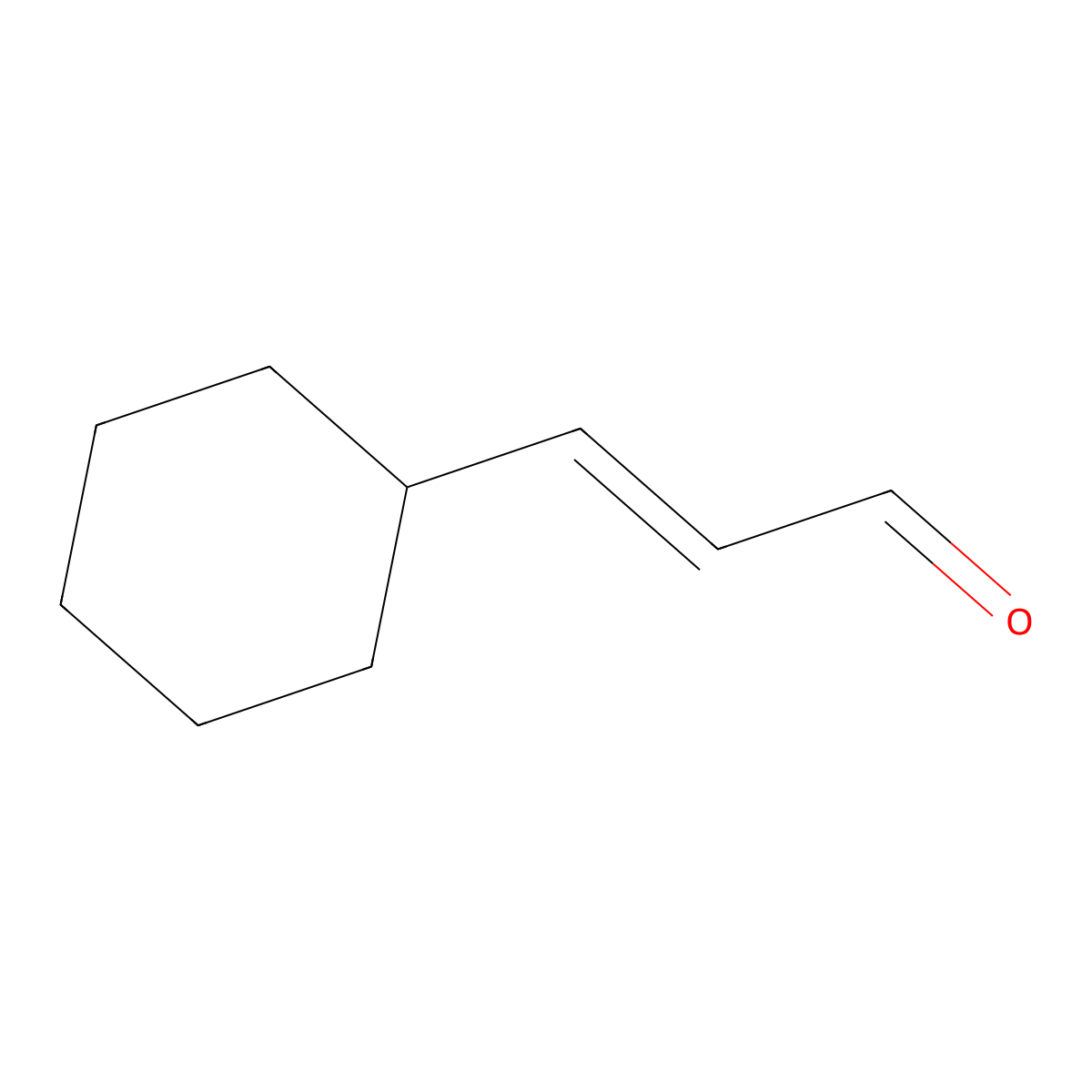(2E)-3-cyclohexyl-2-propenal molecular structure, CAS 37868-74-9