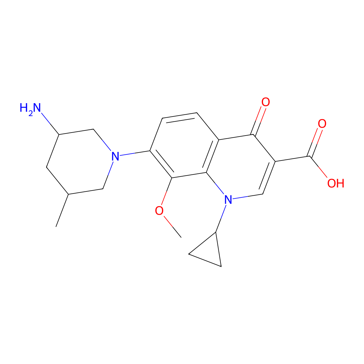 Nemonoxacin molecular structure, CAS 378746-64-6