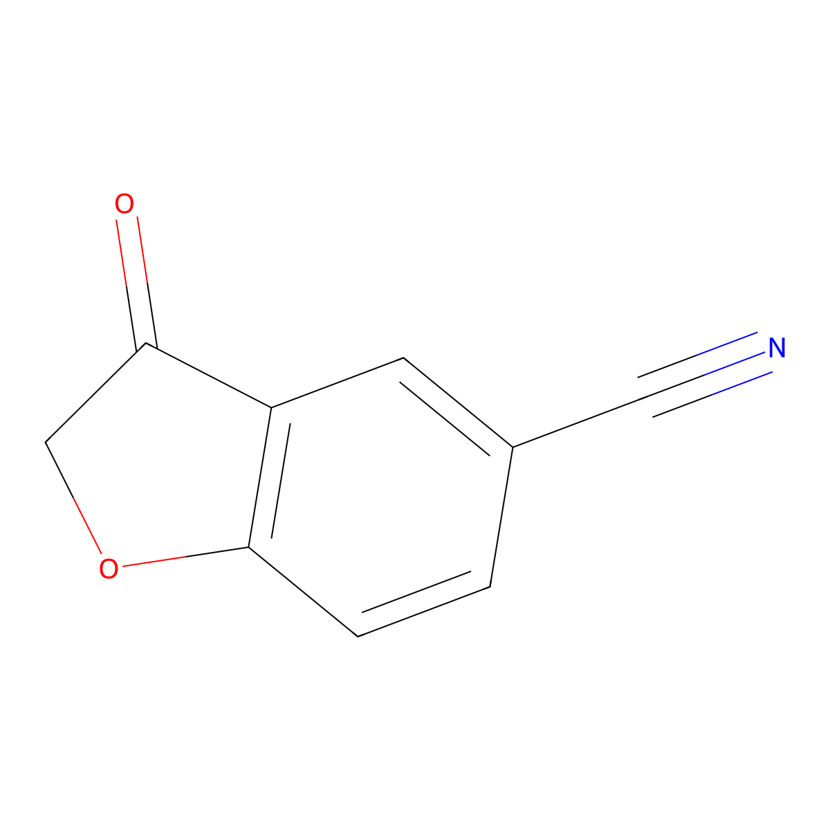 3-Oxo-2,3-dihydrobenzofuran-5-carbonitrile molecular structure, CAS 378751-64-5