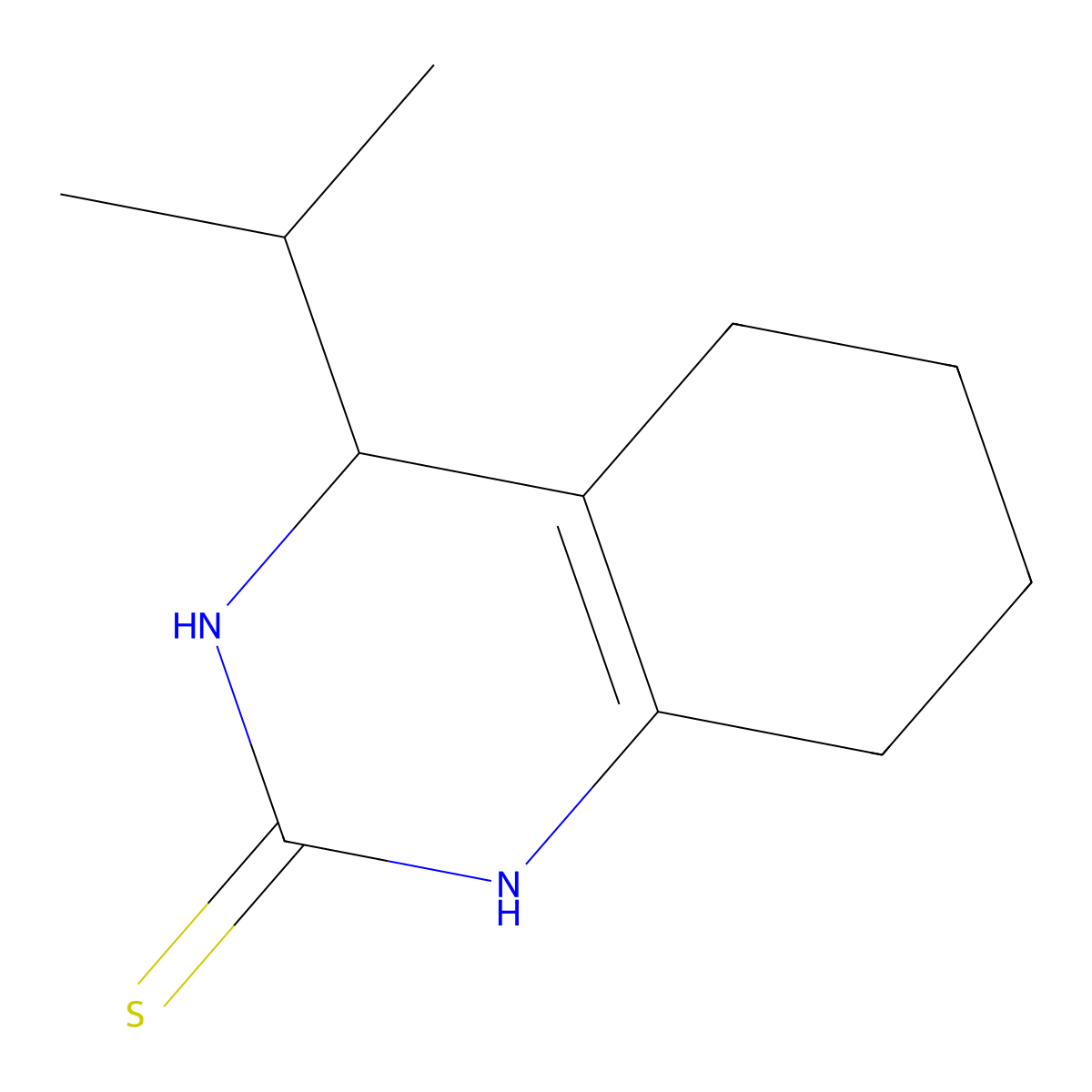 4-Isopropyl-3,4,5,6,7,8-hexahydroquinazoline-2-thiol molecular structure, CAS 378760-14-6