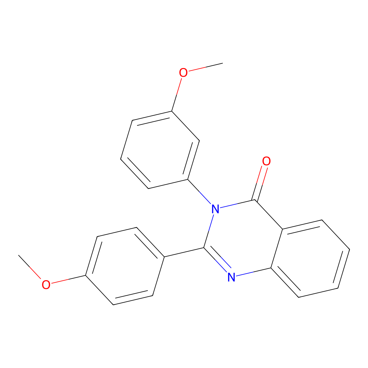 3-(3-Methoxyphenyl)-2-(4-methoxyphenyl)quinazolin-4-one molecular structure, CAS 378760-98-6