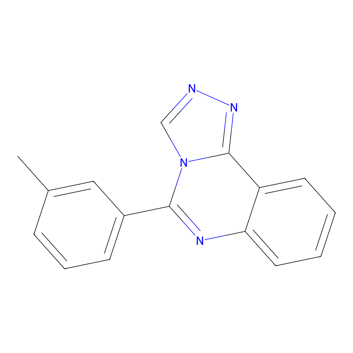 5-(3-Methylphenyl)-[1,2,4]triazolo[4,3-c]quinazoline molecular structure, CAS 378761-79-6