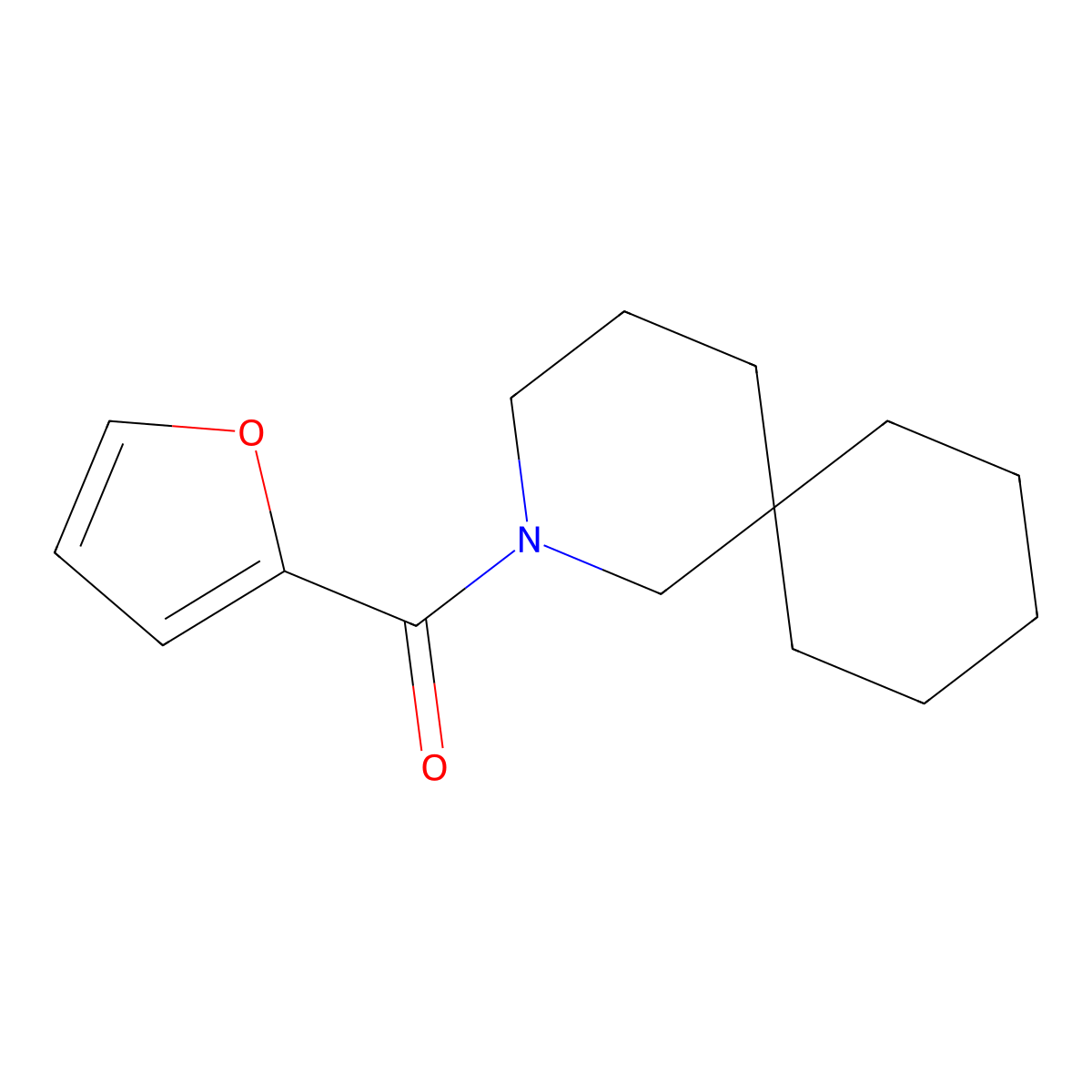Furan-2-yl(2-azaspiro[5.5]undecan-2-yl)methanone molecular structure, CAS 378765-24-3