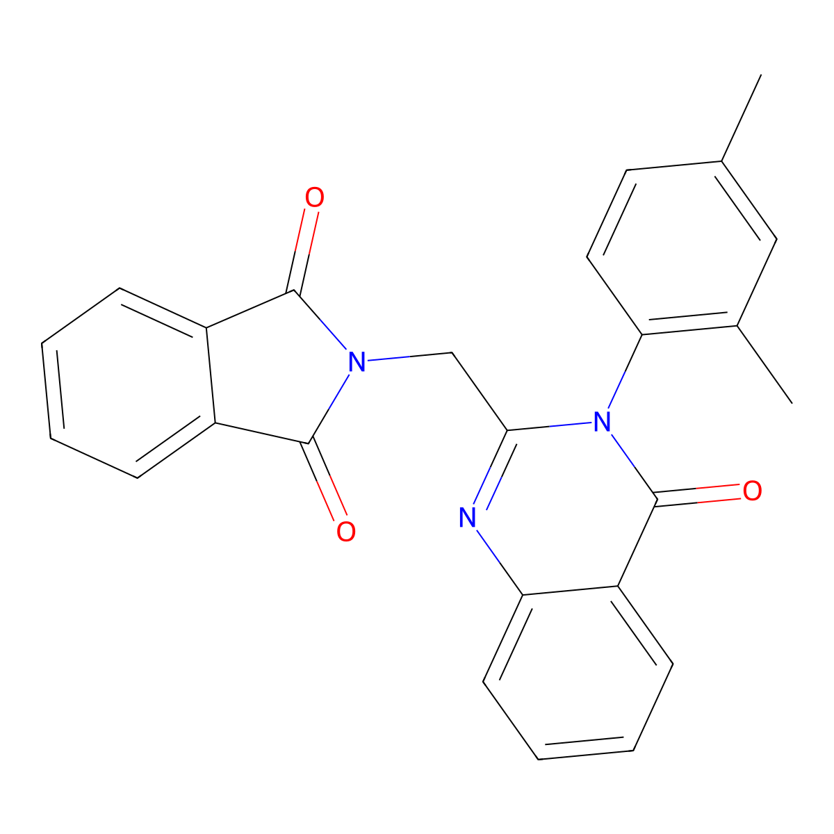 2-[[3-(2,4-Dimethylphenyl)-4-oxoquinazolin-2-yl]methyl]isoindole-1,3-dione molecular structure, CAS 378776-57-9