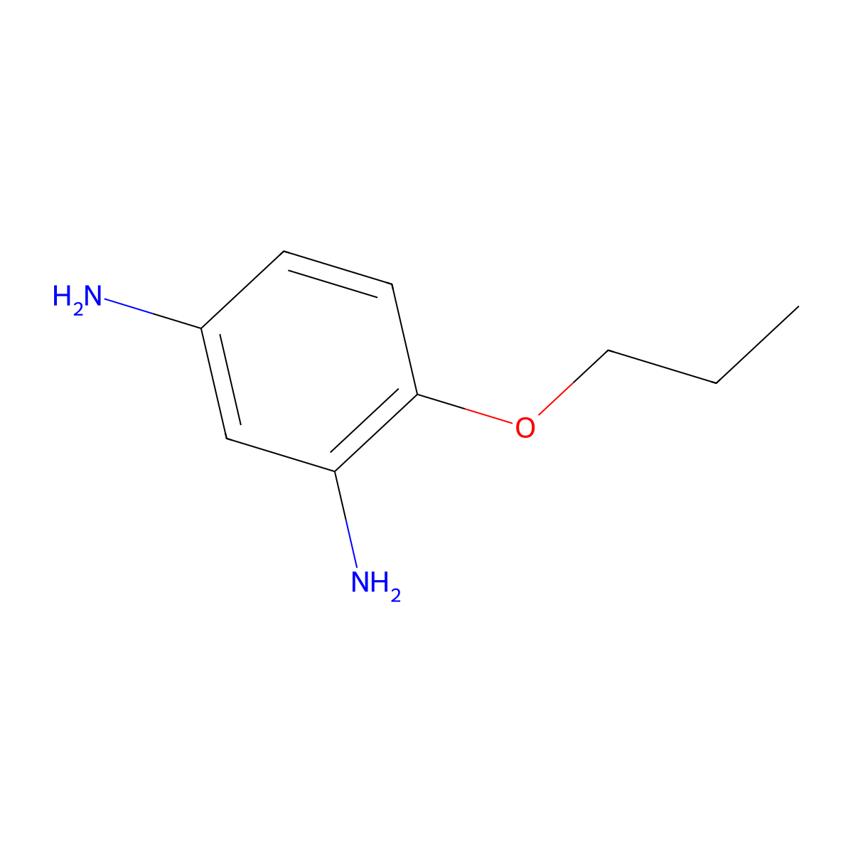 2,4-Diaminopropoxybenzene molecular structure, CAS 37878-54-9