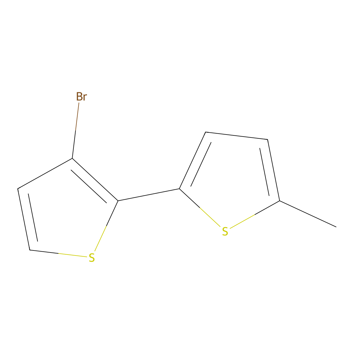 3-Bromo-5'-methyl-2,2'-bithiophene molecular structure, CAS 378790-13-7