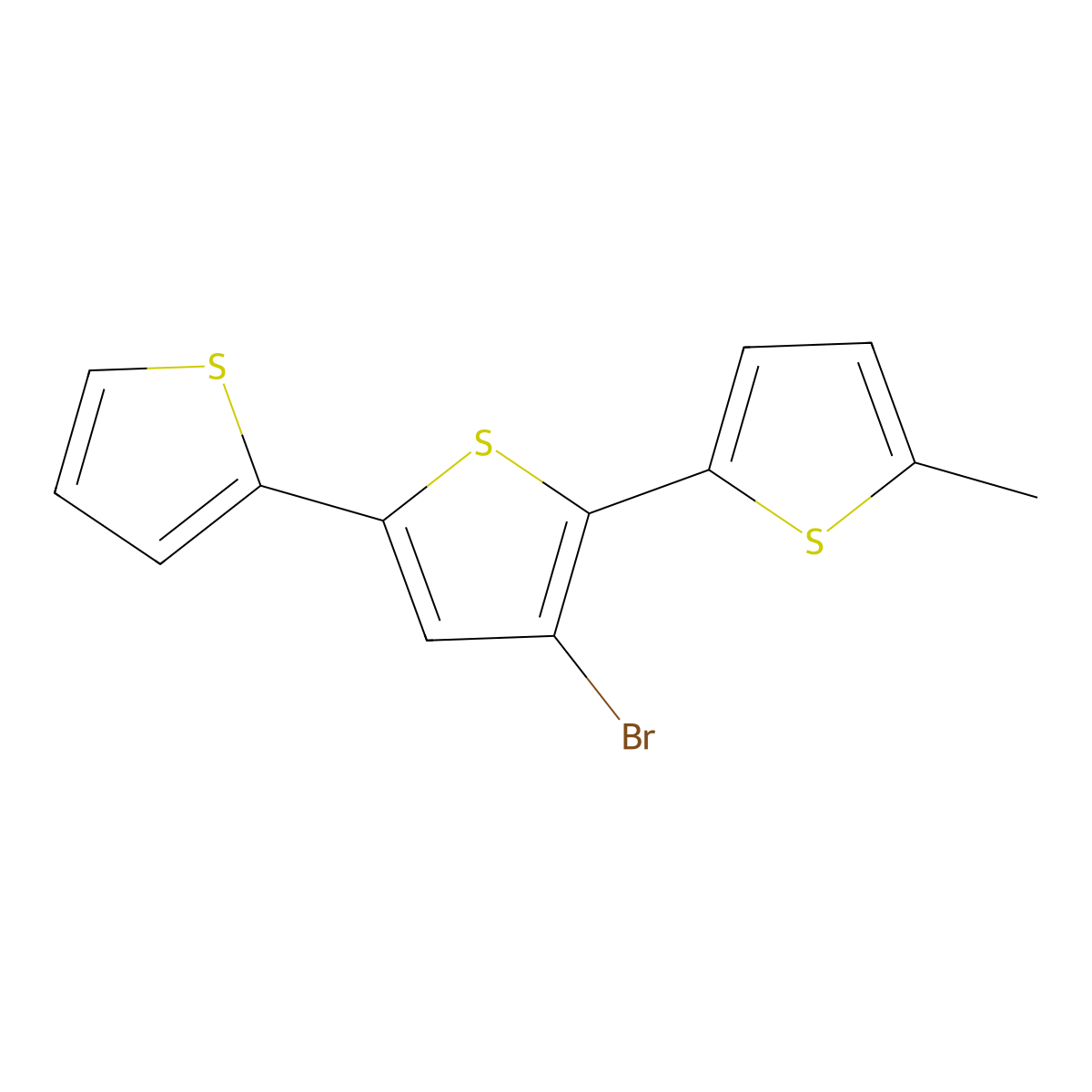 3'-Bromo-5-methyl-2,2':5',2''-terthiophene molecular structure, CAS 378790-17-1