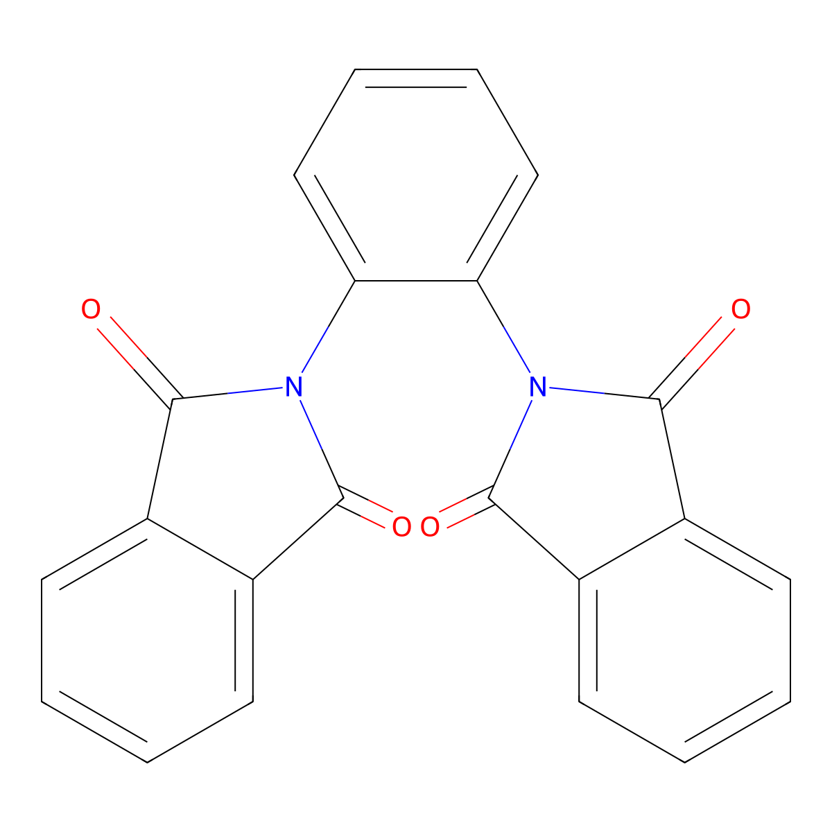 1,2-Bis(phthalamido)benzene molecular structure, CAS 37881-98-4