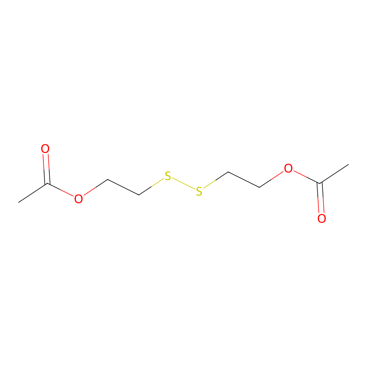 2-((2-(Acetyloxy)ethyl)dithio)ethyl acetate molecular structure, CAS 37886-90-1
