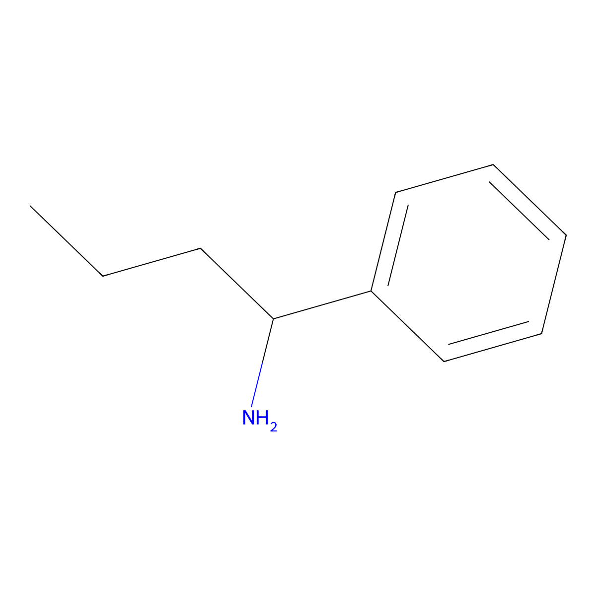 (S)-1-Phenylbutylamine molecular structure, CAS 3789-60-4