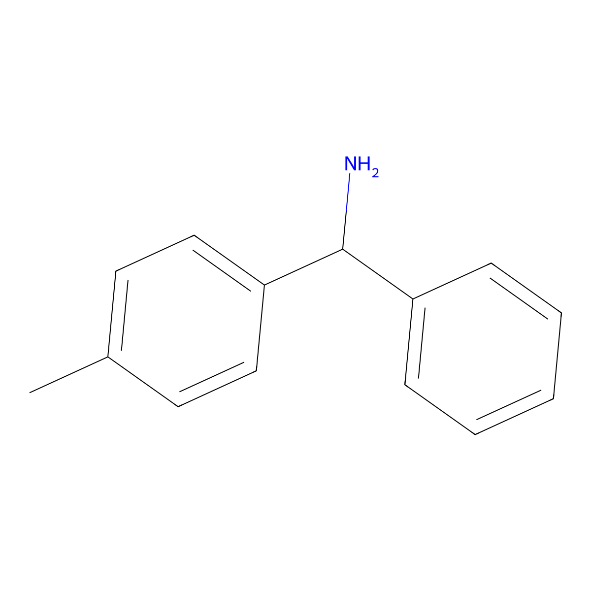 (R)-Phenyl(P-tolyl)methanamine molecular structure, CAS 3789-62-6