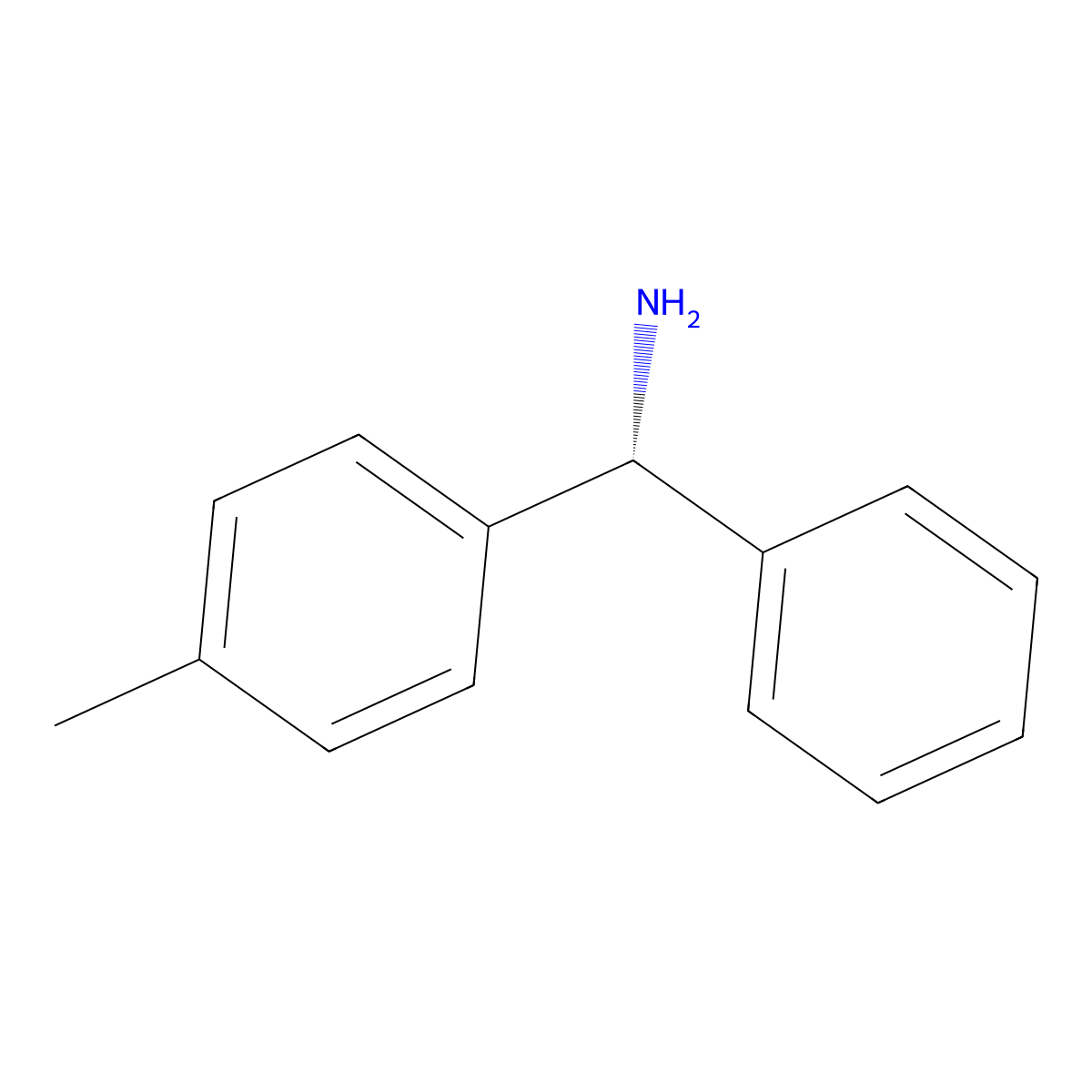 (R)-Phenyl(P-tolyl)methanamine molecular structure, CAS 3789-62-6