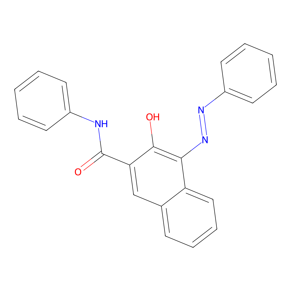 Bronze Red molecular structure, CAS 3789-75-1