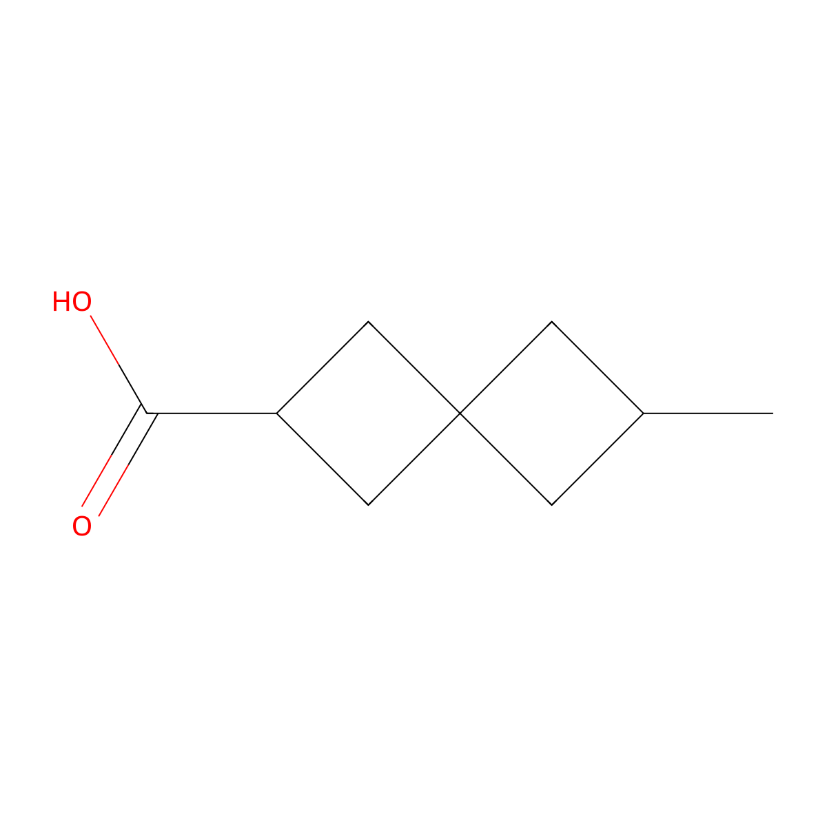 6-Methylspiro[3.3]heptane-2-carboxylic acid molecular structure, CAS 37892-36-7