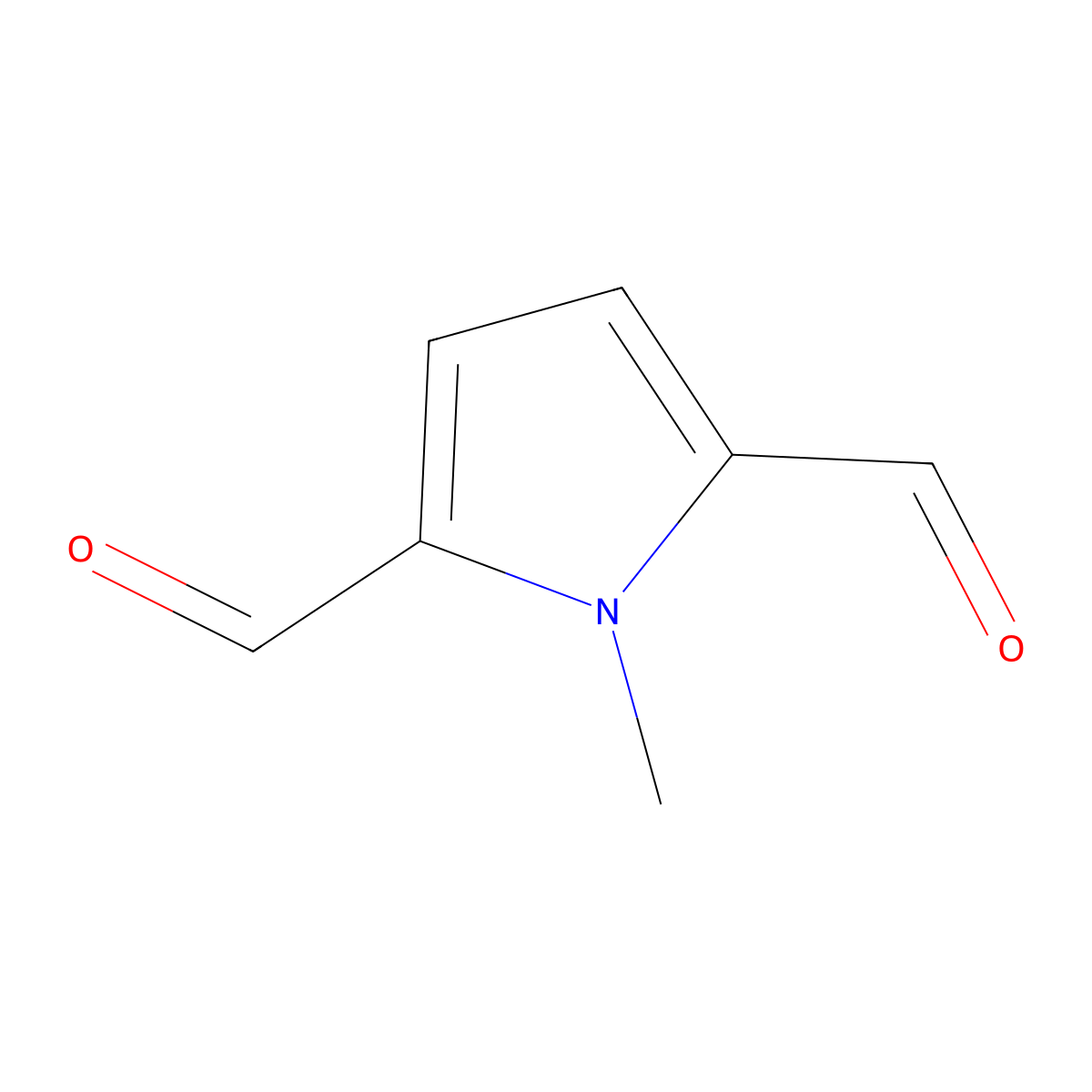 1-Methyl-1H-pyrrole-2,5-dicarbaldehyde molecular structure, CAS 37893-28-0