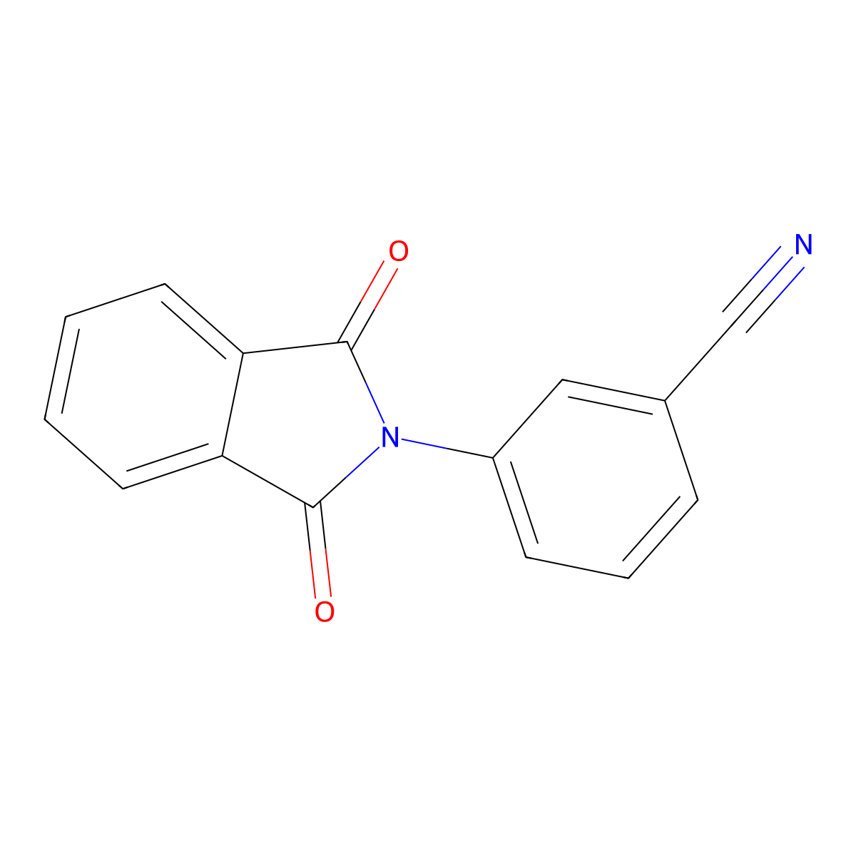3-(1,3-Dioxoisoindol-2-yl)benzonitrile molecular structure, CAS 37896-23-4