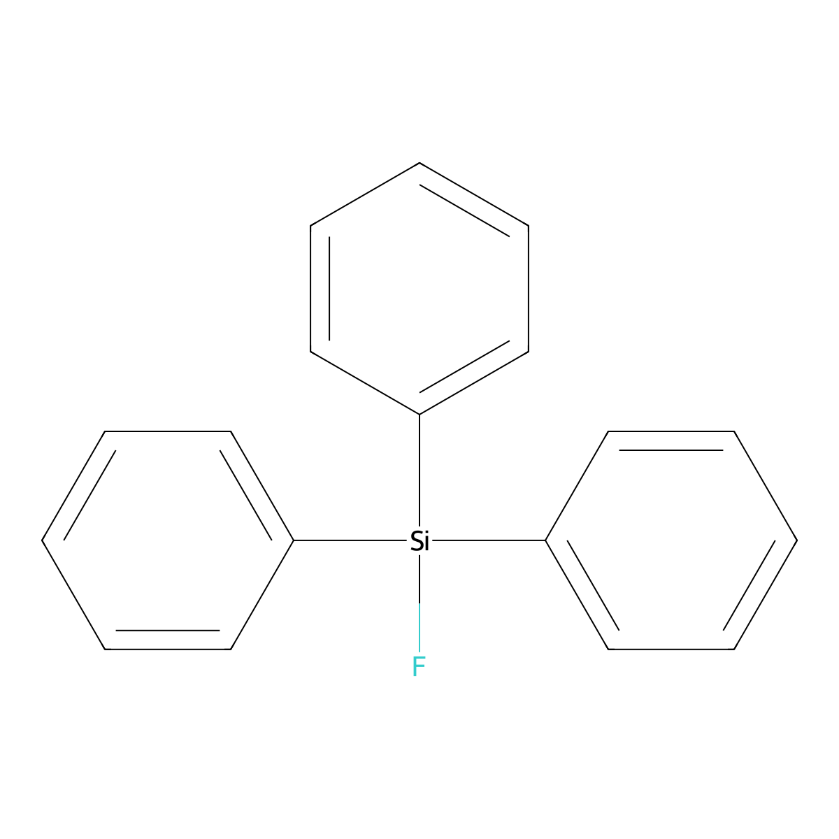 Benzene, 1,1',1''-(fluorosilylidyne)tris- molecular structure, CAS 379-50-0