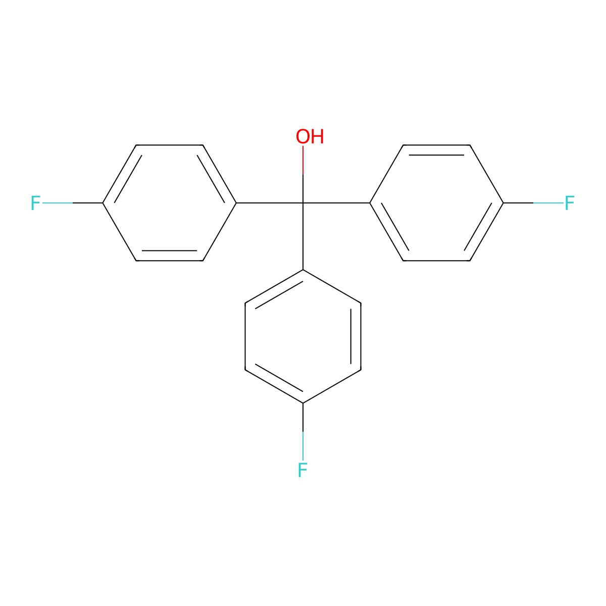4,4',4''-Trifluorotrityl Alcohol molecular structure, CAS 379-57-7