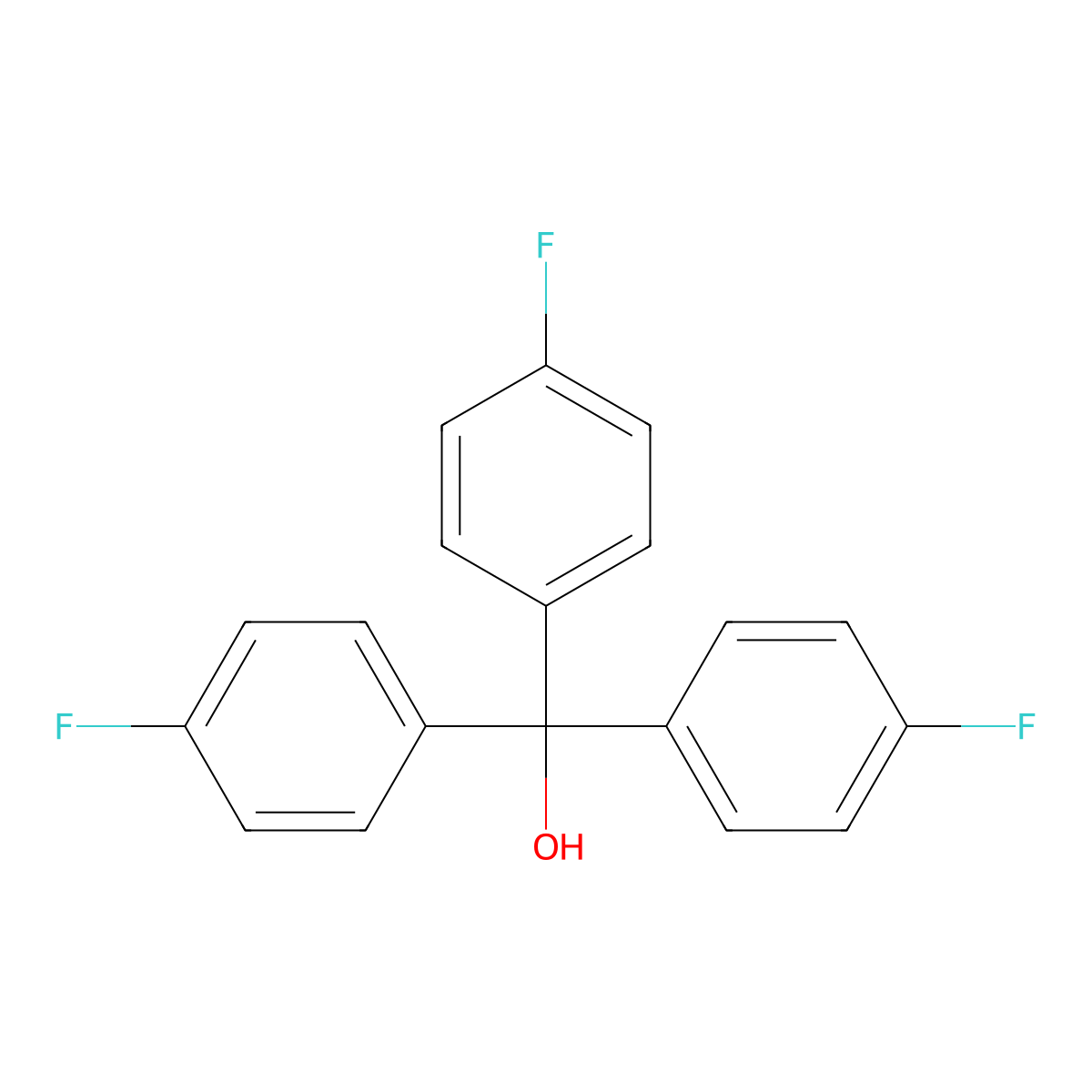 4,4',4''-Trifluorotrityl Alcohol molecular structure, CAS 379-57-7