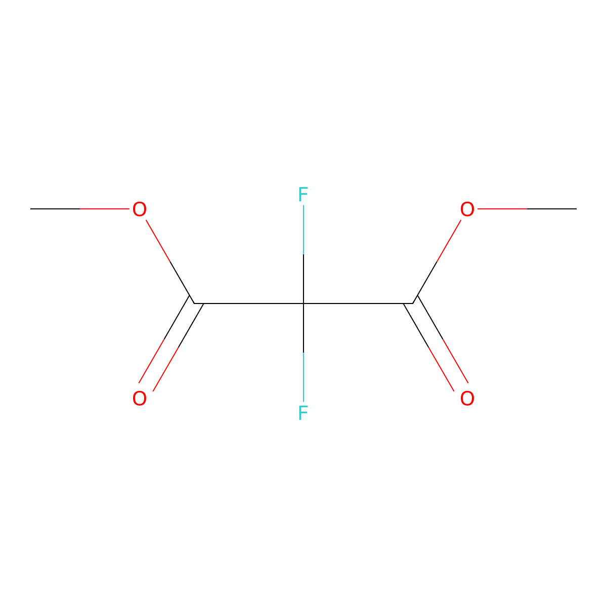Propanedioic acid, 2,2-difluoro-, 1,3-dimethyl ester molecular structure, CAS 379-95-3