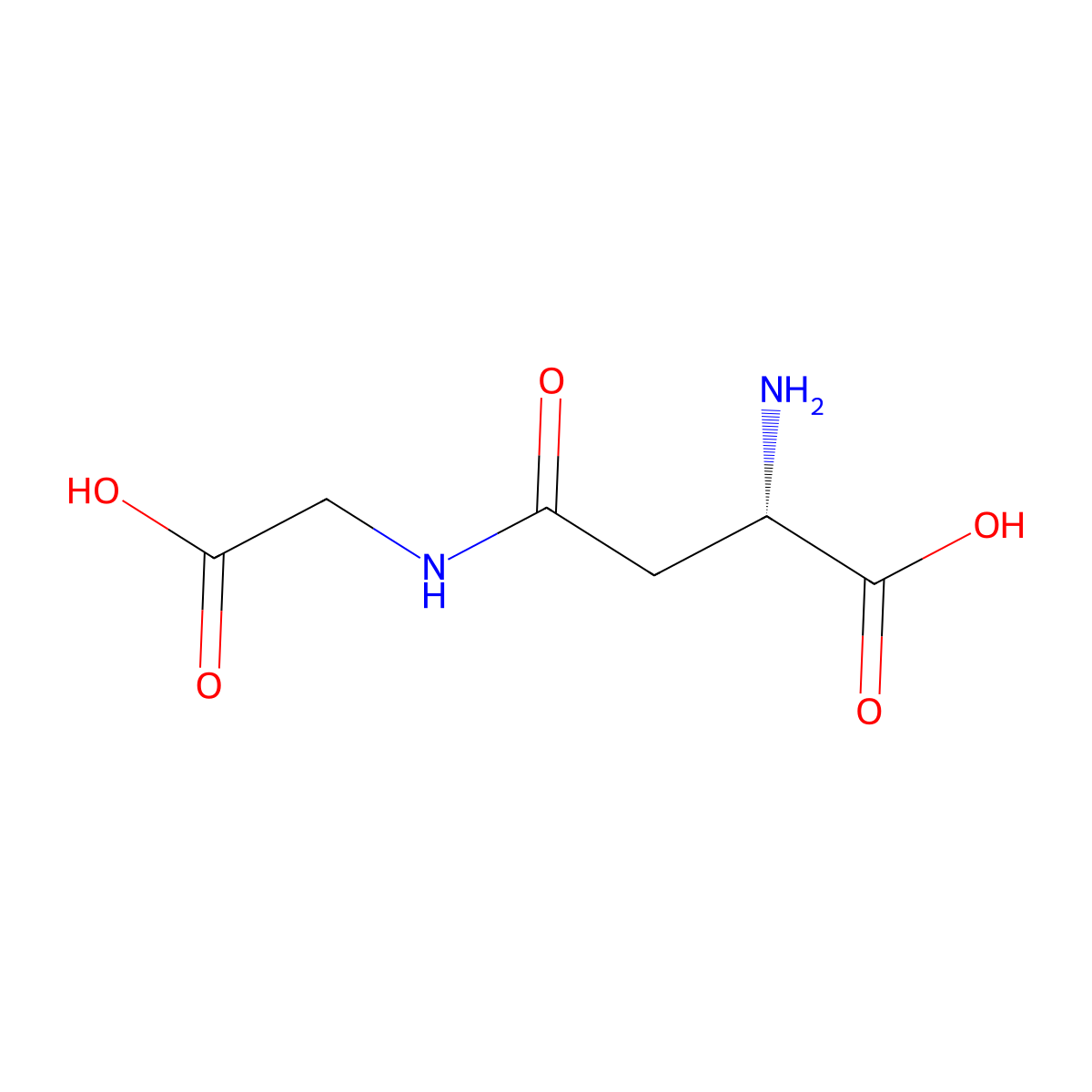 beta-Aspartylglycine molecular structure, CAS 3790-52-1