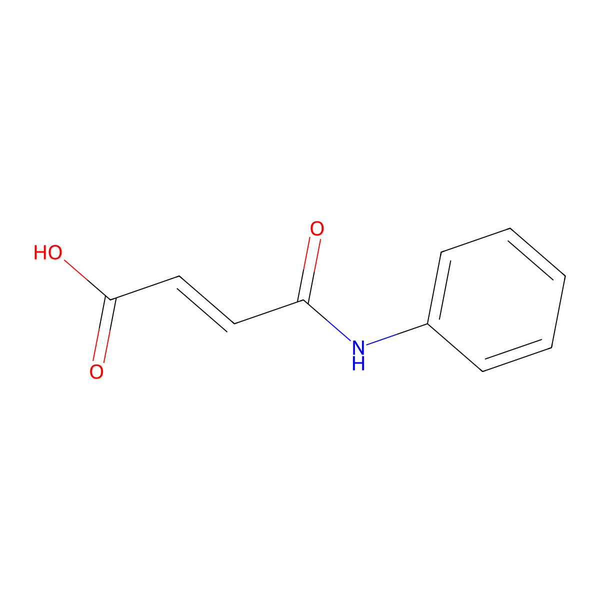 4-Oxo-4-(phenylamino)-2-butenoic acid molecular structure, CAS 37902-58-2
