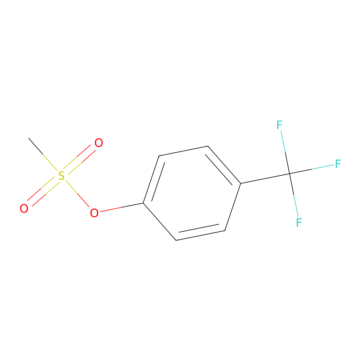 4-(Trifluoromethyl)phenyl methanesulfonate molecular structure, CAS 37903-93-8