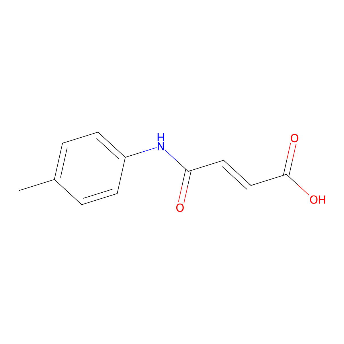 (2E)-4-((4-Methylphenyl)amino)-4-oxo-2-butenoic acid molecular structure, CAS 37904-03-3