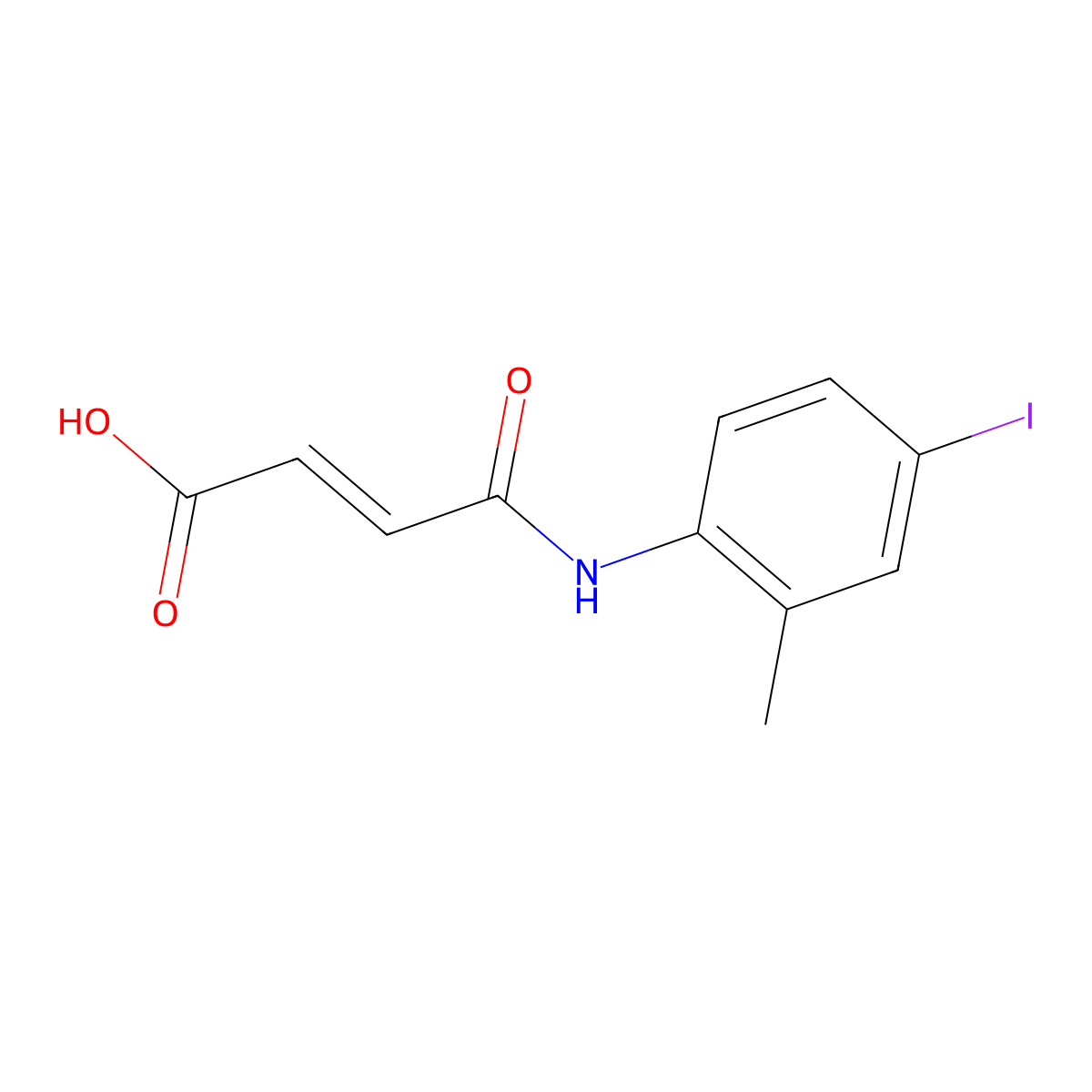 4-(4-Iodo-2-methylanilino)-4-oxobut-2-enoic acid molecular structure, CAS 37904-04-4