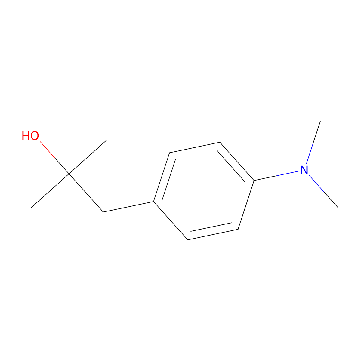 1-(4-(Dimethylamino)phenyl)-2-methyl-2-propanol molecular structure, CAS 37904-77-1