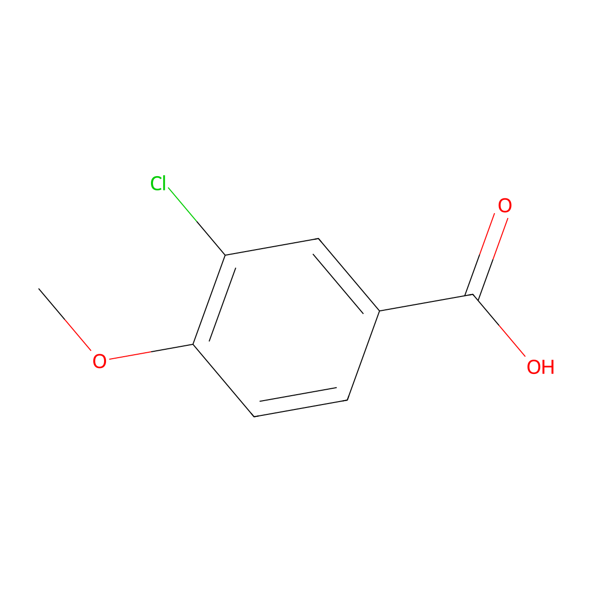 3-Chloro-p-anisic acid molecular structure, CAS 37908-96-6