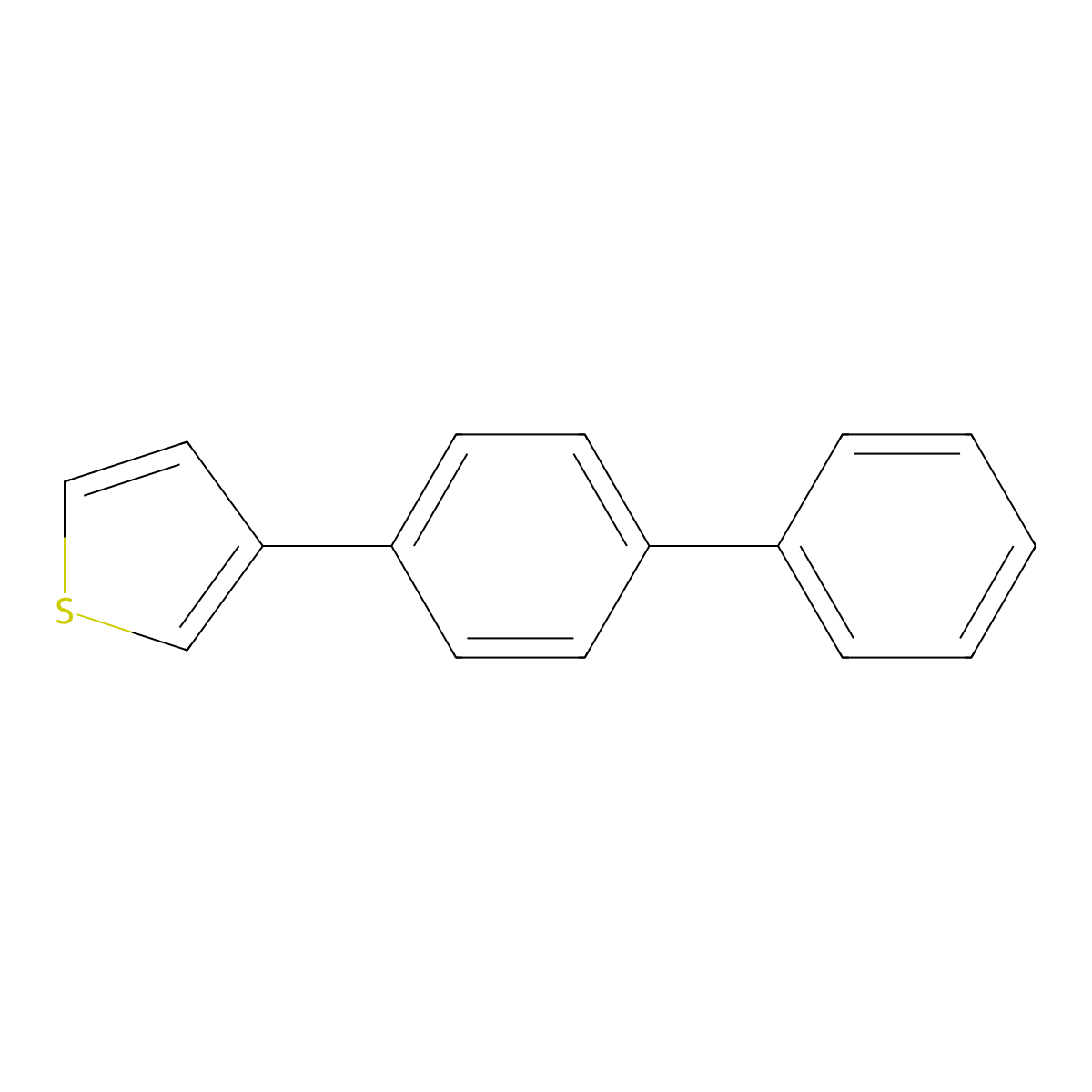 3-[1,1'-Biphenyl]-4-ylthiophene molecular structure, CAS 37909-89-0